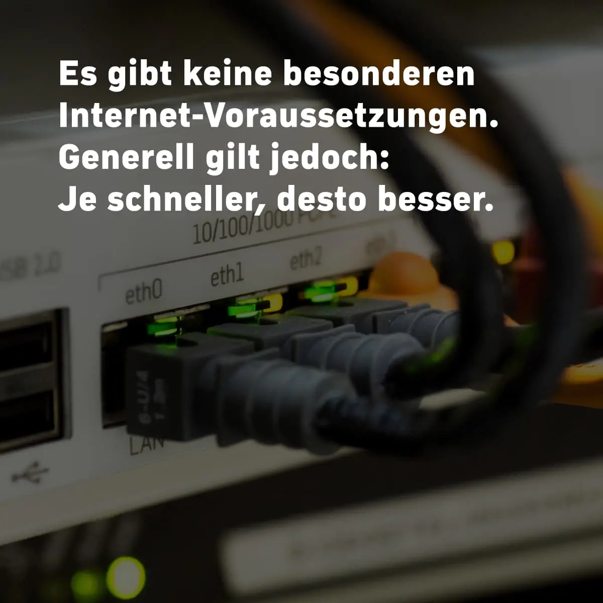 Internet-Voraussetzungen für Smart-TV