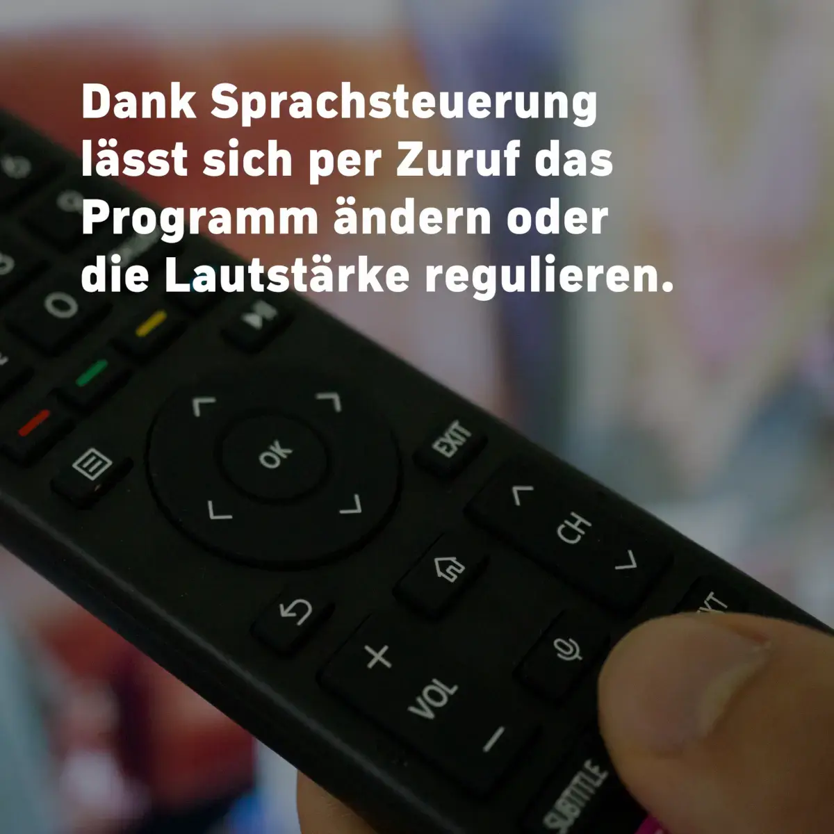 Sprachsteuerung über Smart-TV Fernbedienung