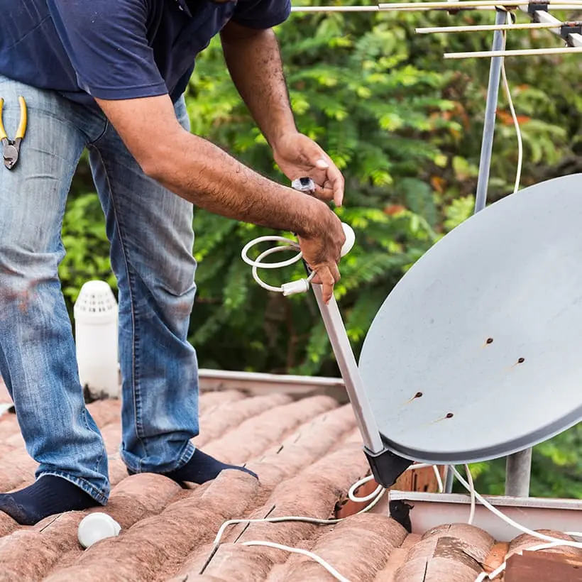 TV-Empfang – Satellitenschüssel Installation